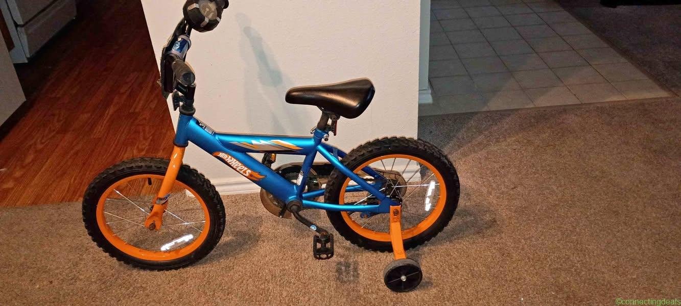 Kids bike Hot Wheels Orange and Blue bicycle
