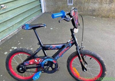 Free ad: Kids bike Spiderman in Christchurch. Kids bike Spiderman in Christchurch