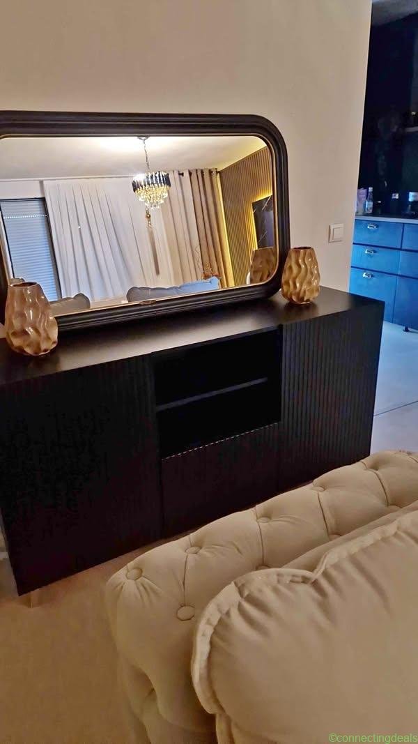 Kommode schwarz 150×83