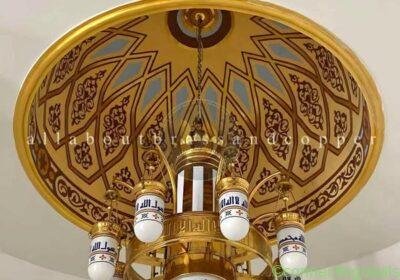 Lampu Gantung nabawi kuningan ukir in Surabaya