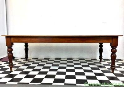 Large 10 Seater Solid Oak Dining Table on Turned in Johannesburg