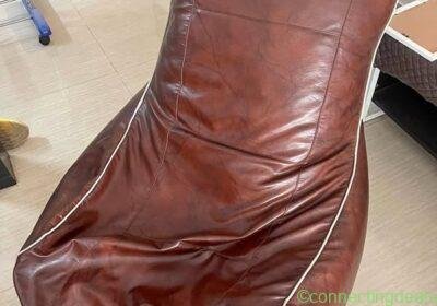 Large Leatherette Bean Bag – Brown – Good in Bangalore