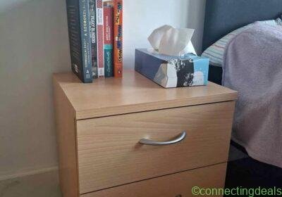 Free ad: Light brown bedside table in Rotterdam. Light brown bedside table in Rotterdam