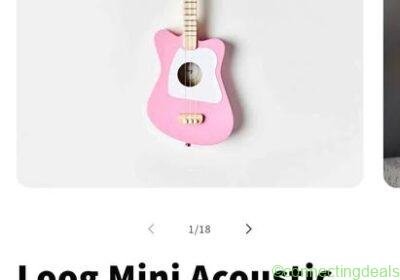 Loog mini guitar pink in Melbourne