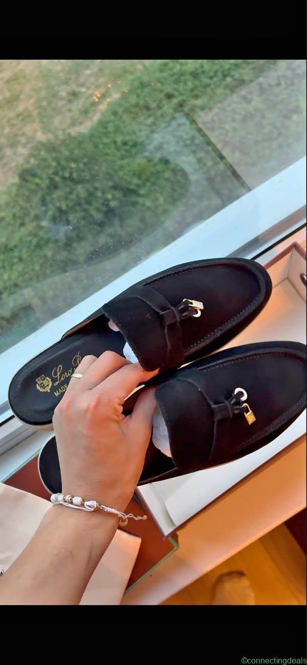 Loro piana loafers / instappers zwart