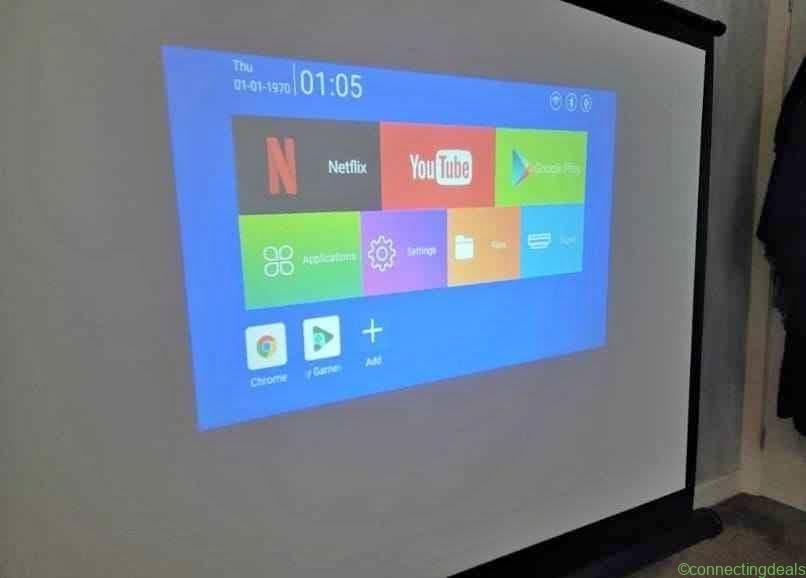 Magicubic Projector and 60″ Portable Projector