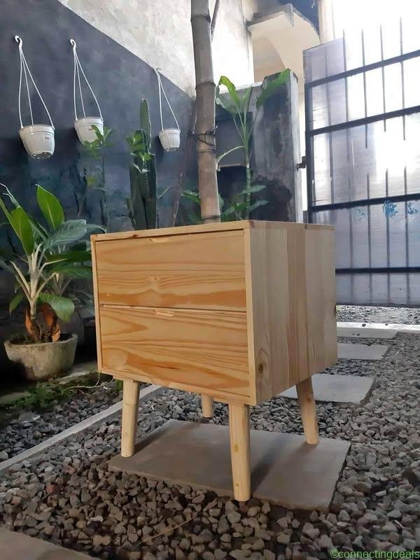 Meja lemari penyimpanan – nakas kayu – nakas