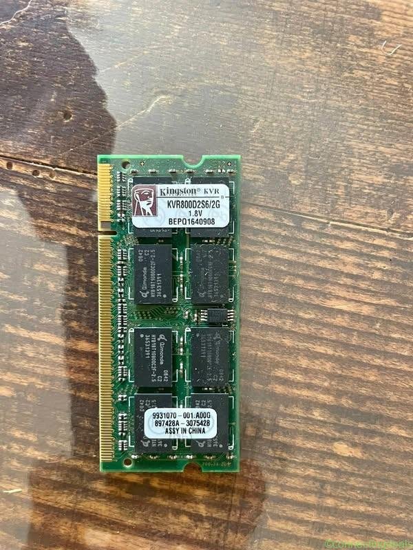 Memoria RAM KingSton KVR 2Gb 1.8V KVR800D2S6/2G