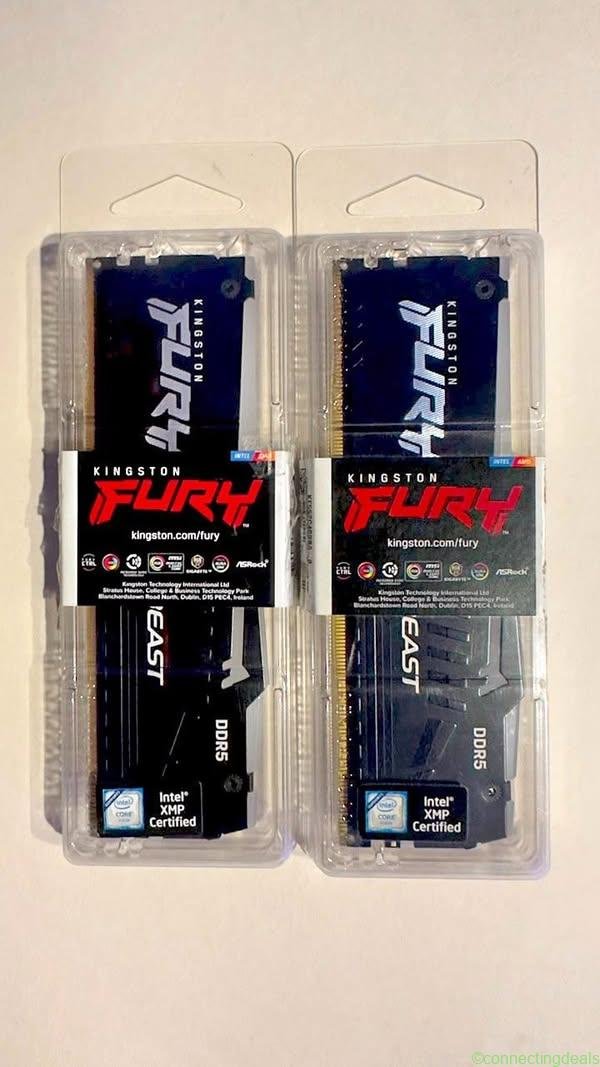 MEMORIAS DDR5 2×8 16GB. FURY RGB KINGSTON NUEVAS