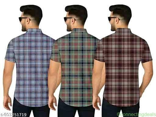 Men’s Printed Half Sleeve Shirts Pack of 3
