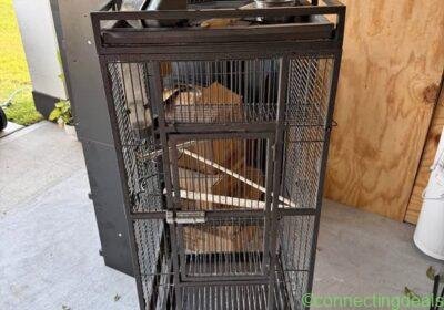 Metal bird cage in Houston