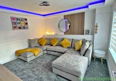 Free ad: Mini Ushape sofa in London. Mini Ushape sofa in London