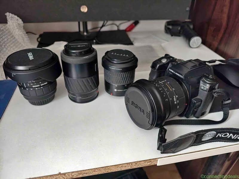 Minolta 5D + 4 obiektywy