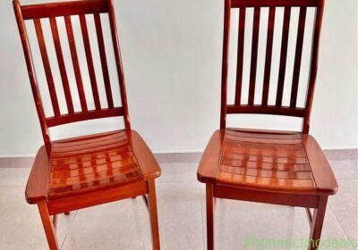 MOVING OUT SALE - Teak wood dining chairs (2 in Singapore