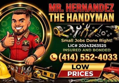 Free ad: Mr. Hernandez The Handyman Services in Milwaukee. Mr. Hernandez The Handyman Services in Milwaukee