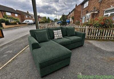 Free ad: M&S Corner Sofa ~ Curved Corner Sofa in London. M&S Corner Sofa ~ Curved Corner Sofa in London