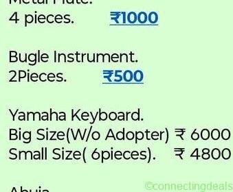 Free ad: Musical Instrument For Sales, Multiple Items in Erode. Musical Instrument For Sales, Multiple Items in Erode