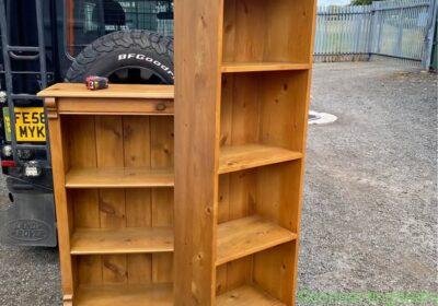 Free ad: Narrow 4 shelf bookcase in Manchester. Narrow 4 shelf bookcase in Manchester