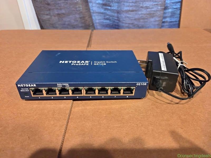 NetGear GS108 ProSafe 8-port Gigabit Switch