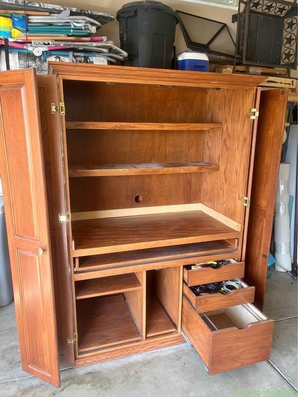 Oak Cabinet Desk
