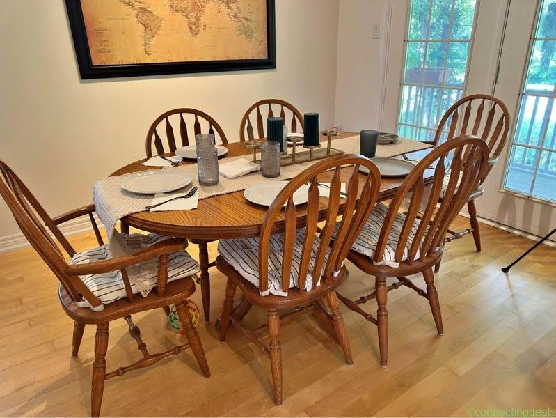 Oak dining set
