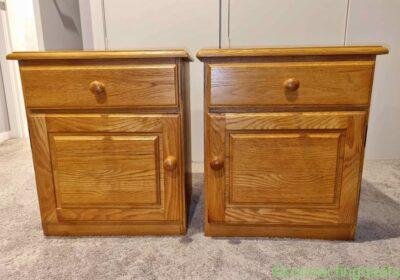Free ad: Pair of bedside tables in Auckland. Pair of bedside tables in Auckland