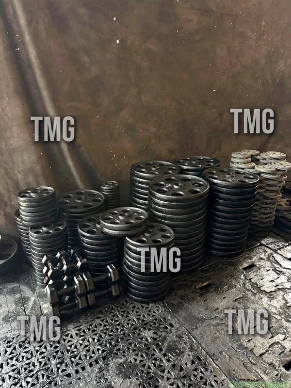 Pesas para gym 💪 Discos olímpicos y estándar