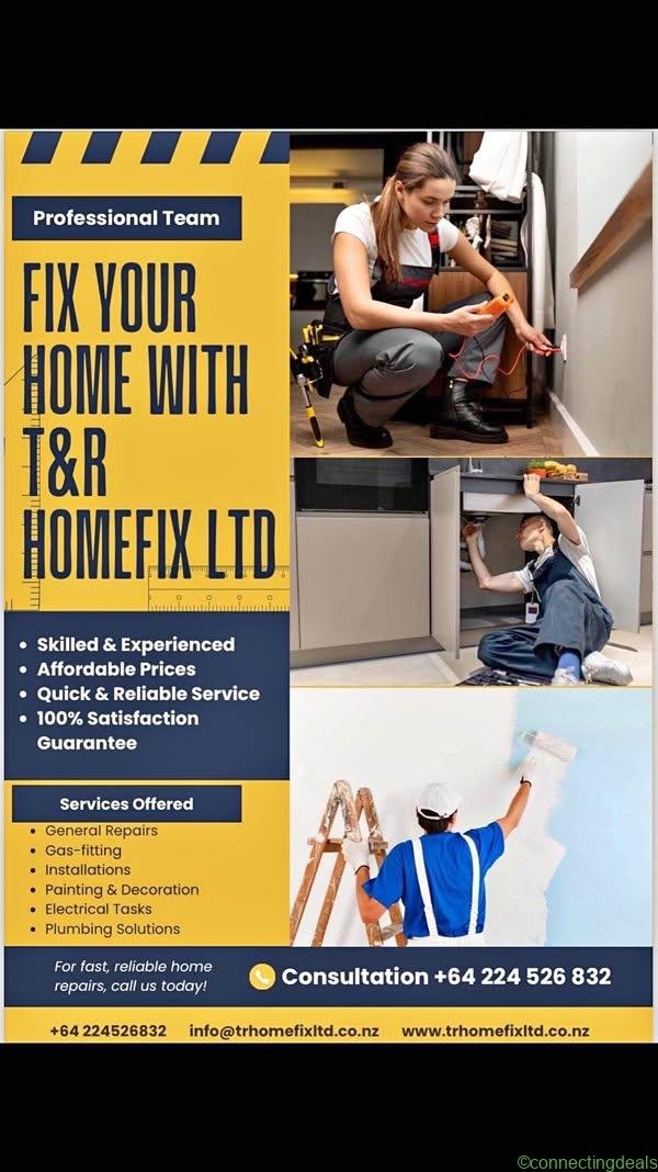 Plumbing, Gas-fitting, Electrical, Painting and