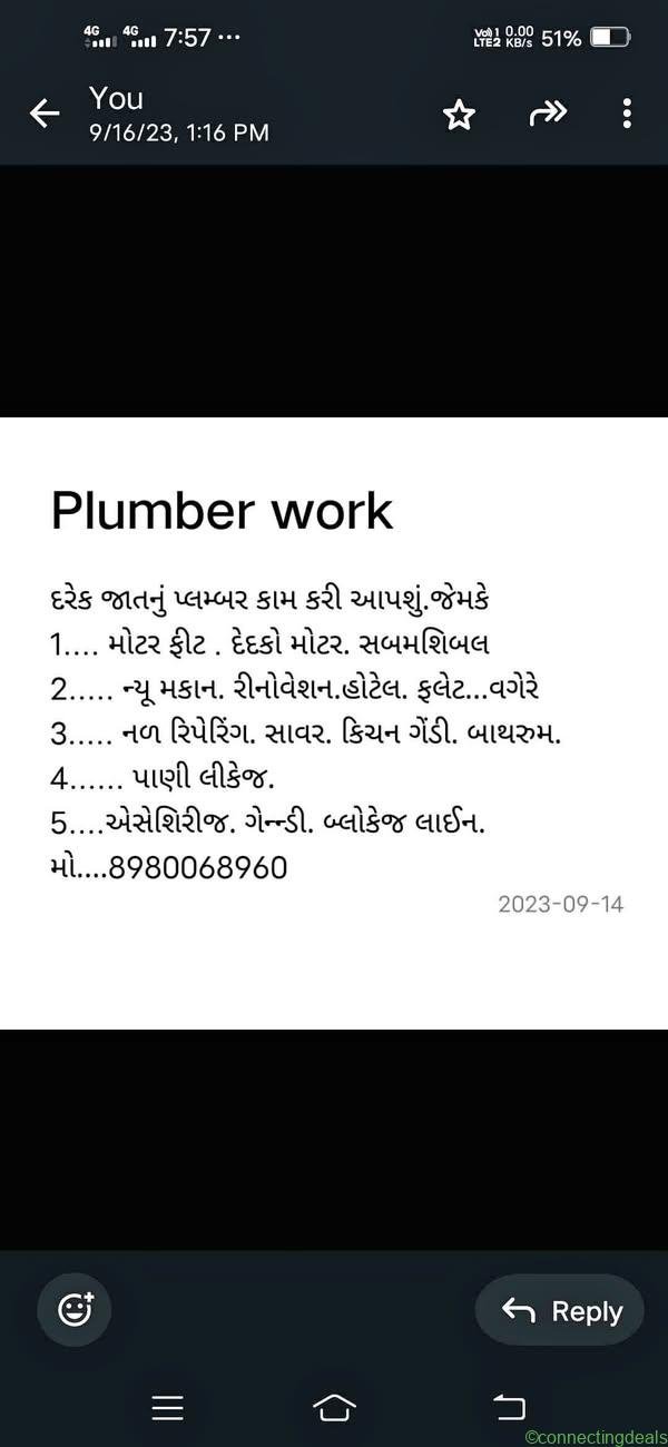 Plumbing item