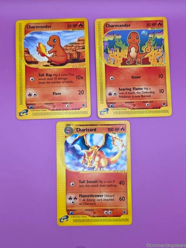 Pokemon cards Expedition lot charmander charizard