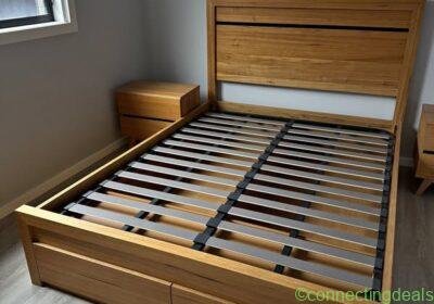 Free ad: Queen bed frame - Gas lift with storage in Adelaide. Queen bed frame - Gas lift with storage in Adelaide