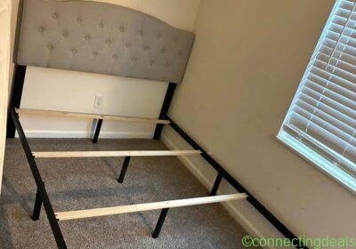 Free ad: Queen Size Tufted Bed Frame in Columbus. Queen Size Tufted Bed Frame in Columbus