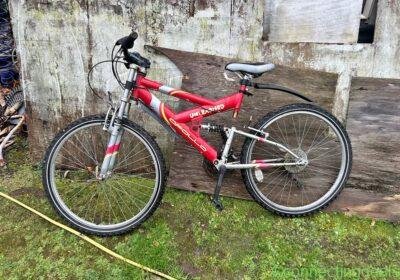 Red bike in Auckland