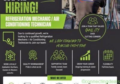 Free ad: Refrigeration Mechanic/Airconditioning Technician in Adelaide. Refrigeration Mechanic/Airconditioning Technician in Adelaide