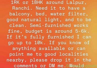 Rent in Ranchi