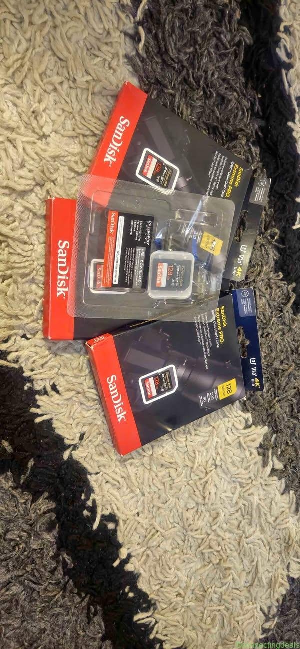 Sandisk 128Gb Extreme Pro UHS-I SDXC SDKORT