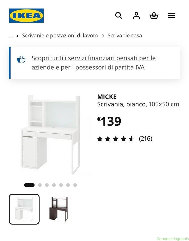 Scrivania Micke Ikea