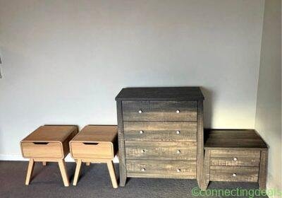 Free ad: Side tables, Tall Boy, Small draws in Melbourne. Side tables, Tall Boy, Small draws in Melbourne