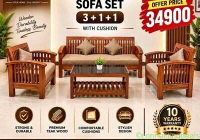 Free ad: SK Furniture Hub Premium Teak Wood Sofa Set in Chennai. SK Furniture Hub Premium Teak Wood Sofa Set in Chennai