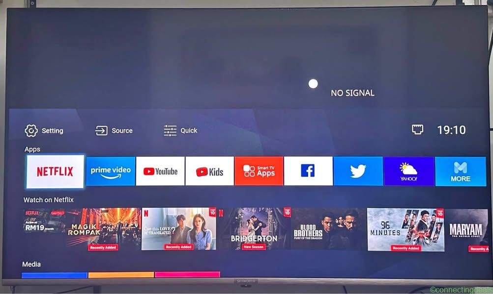SKYWORTH 50” SMART TV 4K