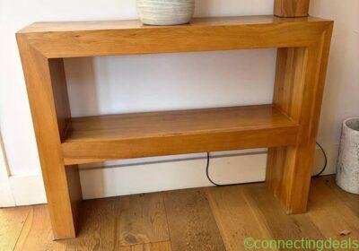 Solid Oak Console / Hall Table with Shelf in London