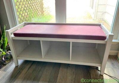 Solid Wooden Bench with Storage in Houston