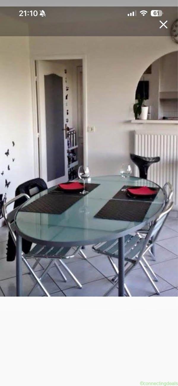 Table + chaises