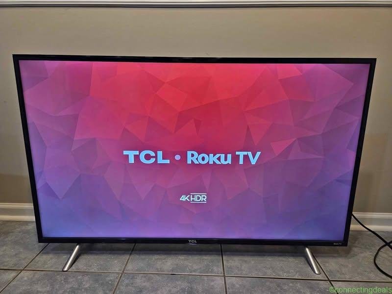 TCL 49” Class 4-Series 4K UHD HDR Roku Smart TV –