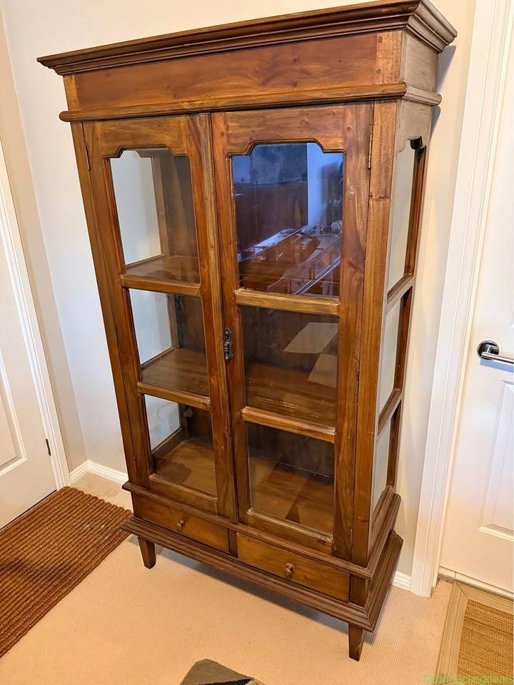 Teak cabinets