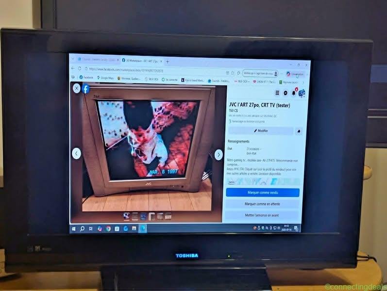 Téléviseur Toshiba 32” (tester)
