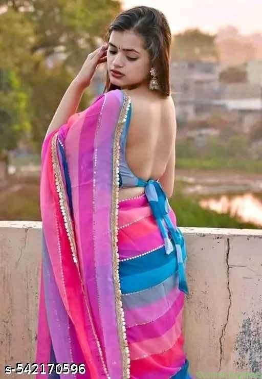 Trending Bollywood Style Multicolor Striped