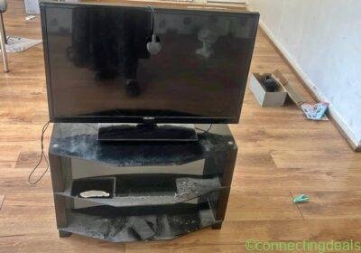 Tv and trolly in Liverpool
