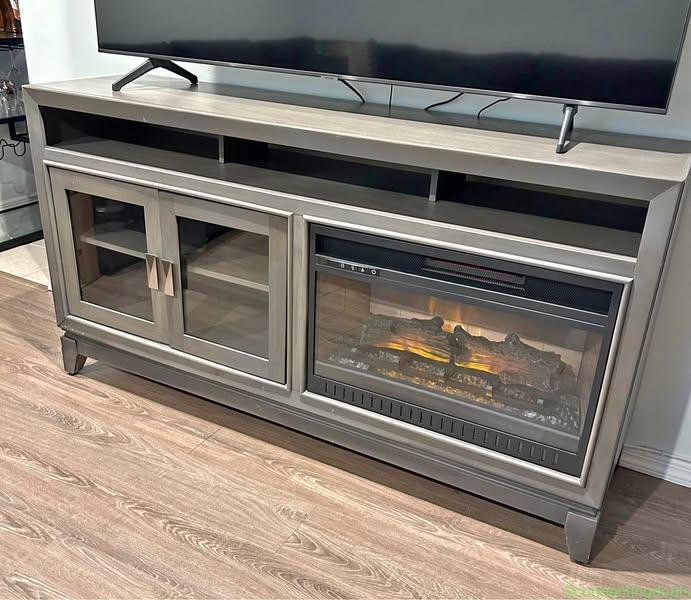 TV Stand Entertainment Center w/ Fireplace