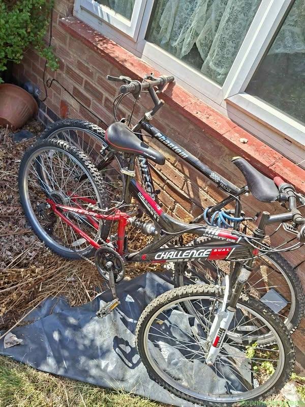 Two bikes for sale.